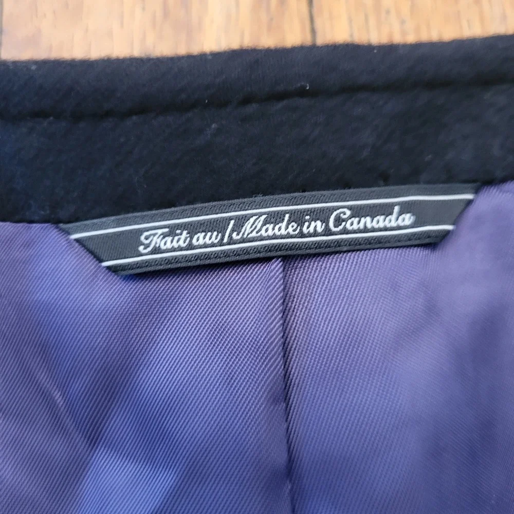 Jack Victor Cashmere‎ Black Blazer 44R Sport Coat Canada Preppy Luxury Academia